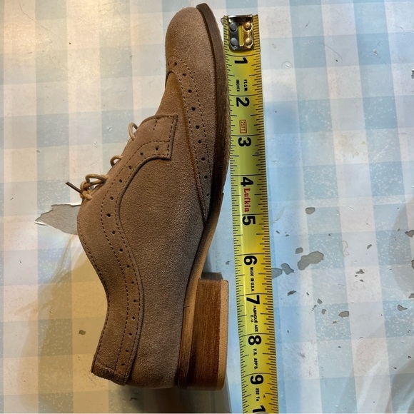 Julia Bo sz 35 US 5.5 tan suede wingtip derby shoes - Picture 14 of 15